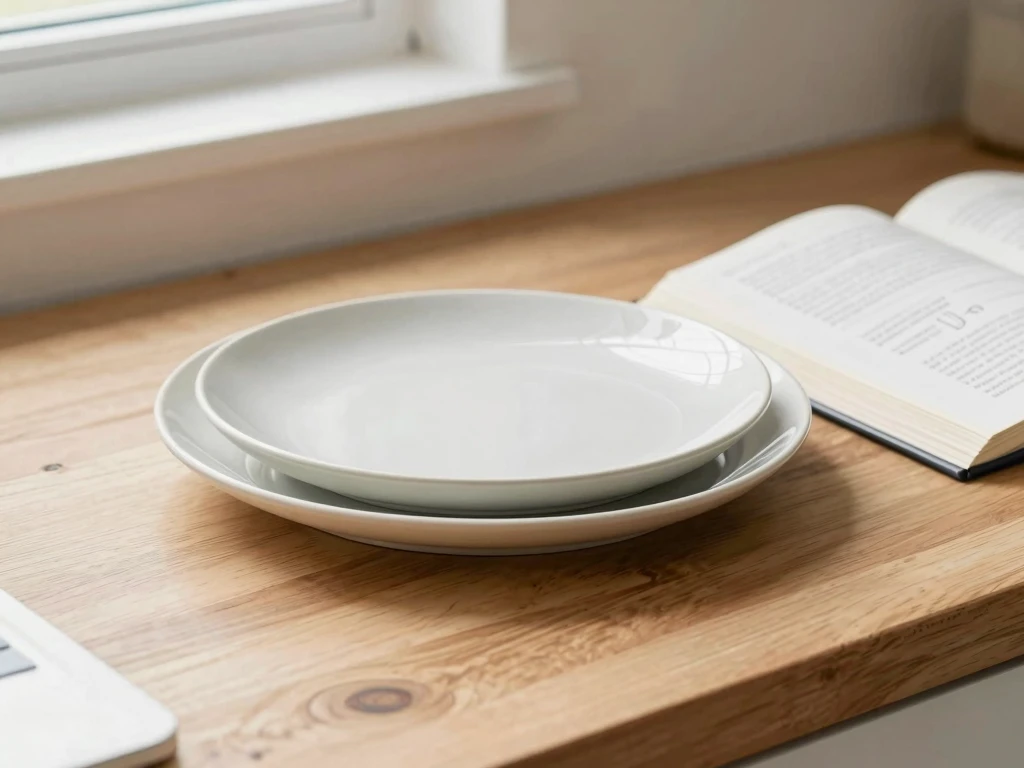 Calm bowl artwork symbolizing composed eating rituals